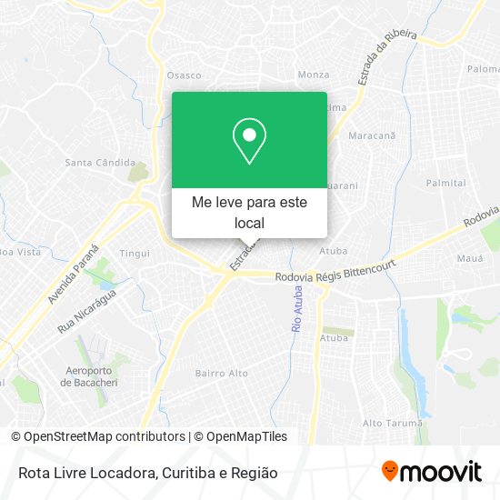 Rota Livre Locadora mapa