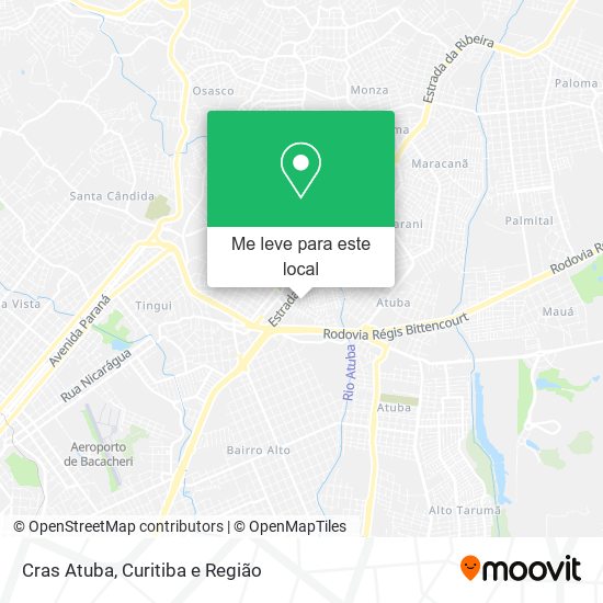 Cras Atuba mapa