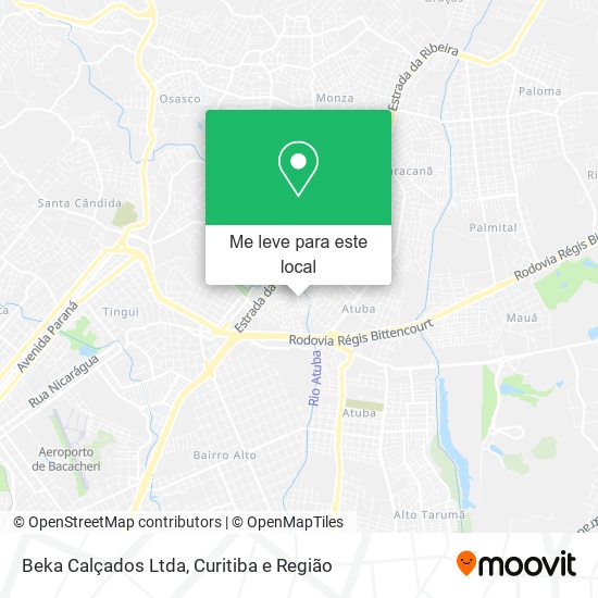 Beka Calçados Ltda mapa