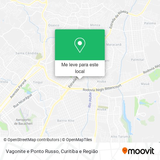 Vagonite e Ponto Russo mapa
