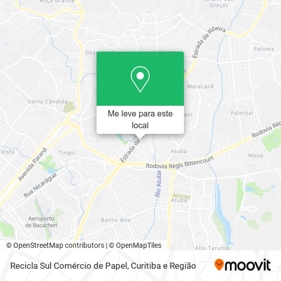 Recicla Sul Comércio de Papel mapa