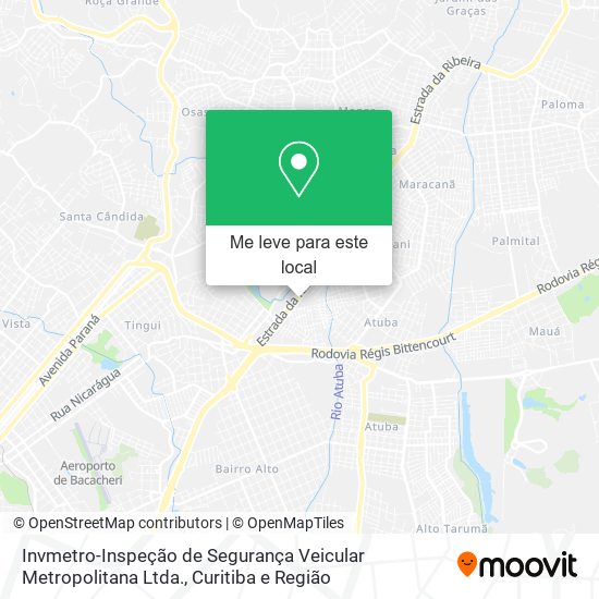 Invmetro-Inspeção de Segurança Veicular Metropolitana Ltda. mapa