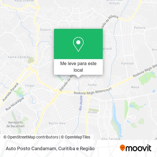 Auto Posto Candamam mapa
