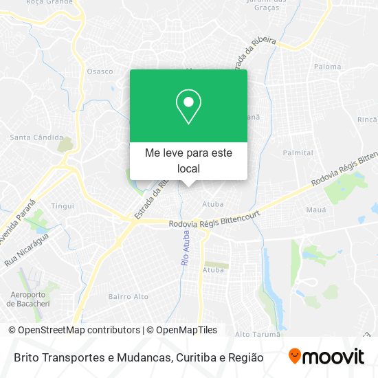 Brito Transportes e Mudancas mapa