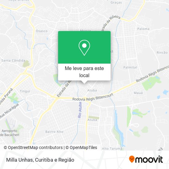 Milla Unhas mapa