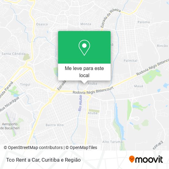 Tco Rent a Car mapa