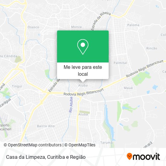 Casa da Limpeza mapa