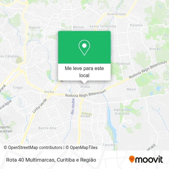 Rota 40 Multimarcas mapa