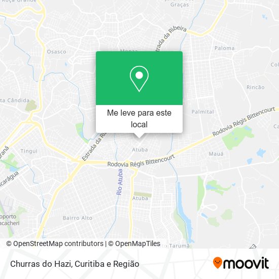 Churras do Hazi mapa