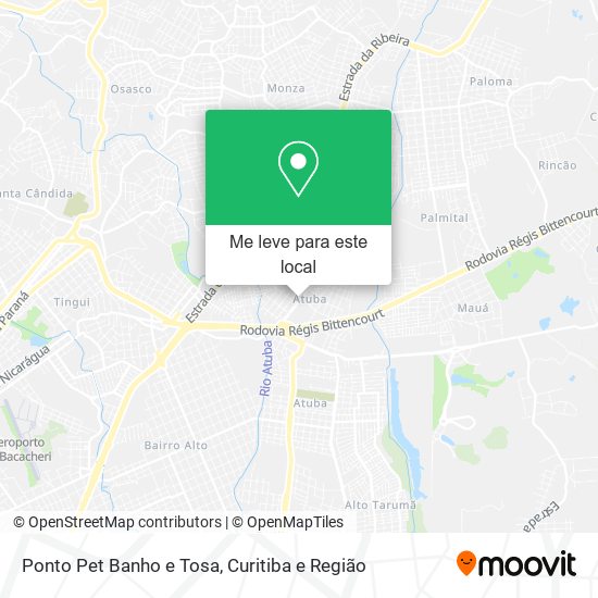 Ponto Pet Banho e Tosa mapa