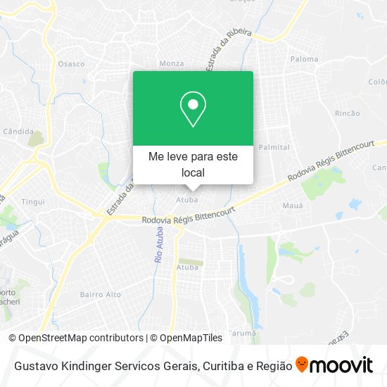 Gustavo Kindinger Servicos Gerais mapa