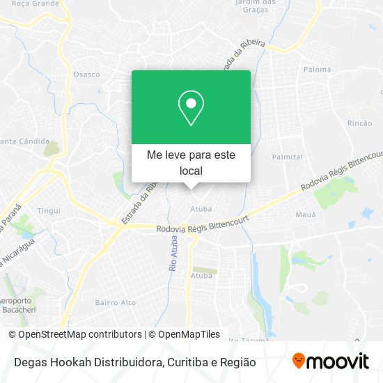 Degas Hookah Distribuidora mapa