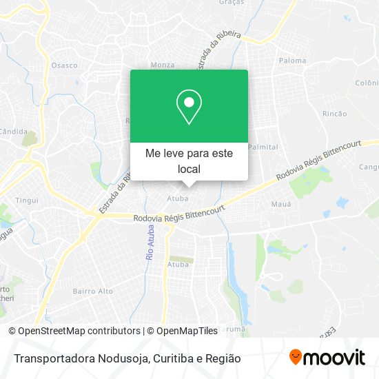 Transportadora Nodusoja mapa