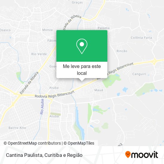 Cantina Paulista mapa