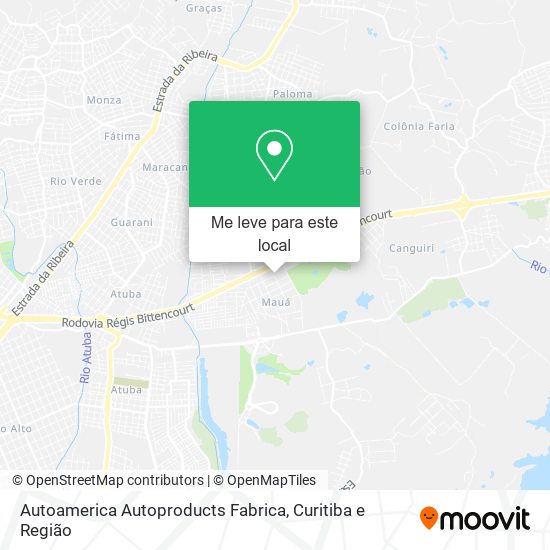 Autoamerica Autoproducts Fabrica mapa