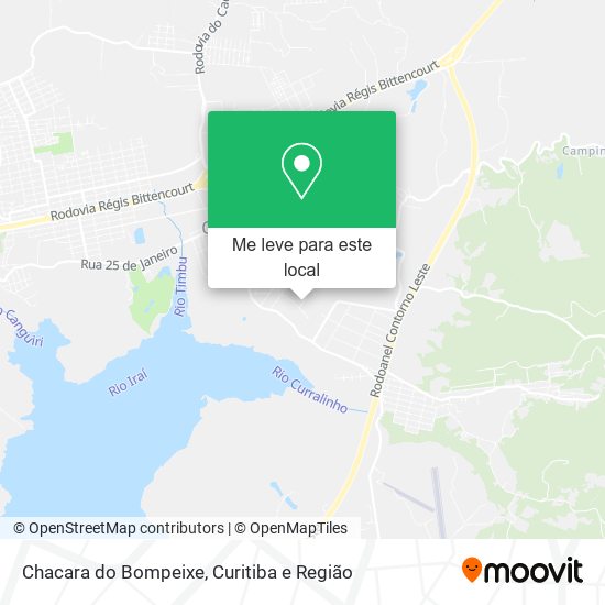 Chacara do Bompeixe mapa