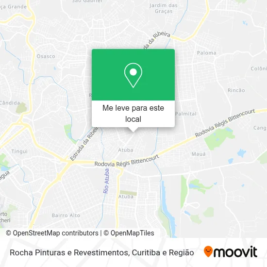 Rocha Pinturas e Revestimentos mapa