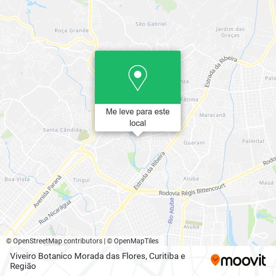 Viveiro Botanico Morada das Flores mapa