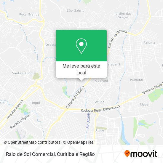 Raio de Sol Comercial mapa