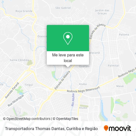 Transportadora Thomas Dantas mapa