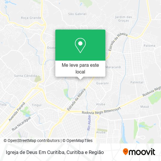 Igreja de Deus Em Curitiba mapa