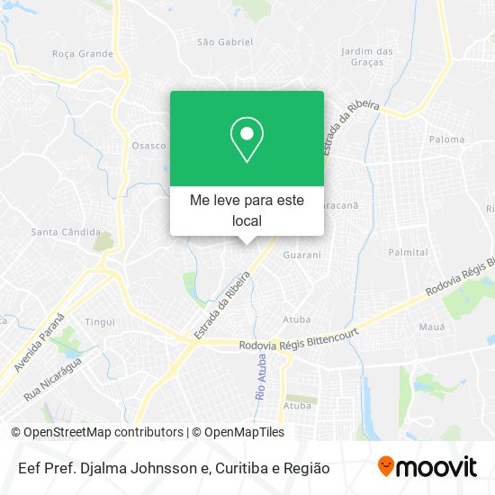 Eef Pref. Djalma Johnsson e mapa