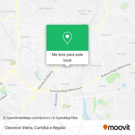 Cleonice Vieira mapa