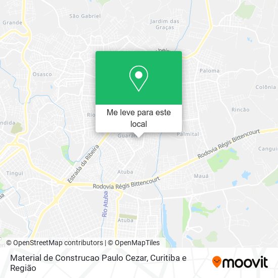 Material de Construcao Paulo Cezar mapa