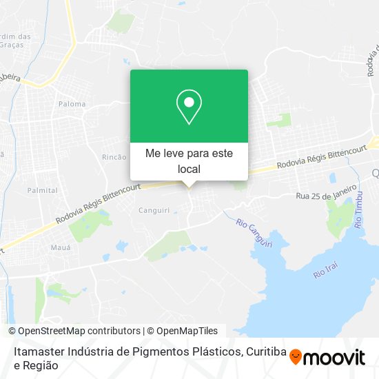 Itamaster Indústria de Pigmentos Plásticos mapa