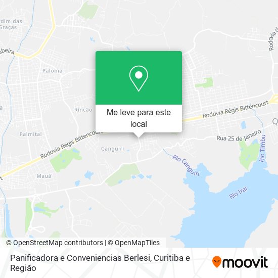 Panificadora e Conveniencias Berlesi mapa