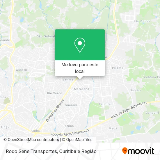 Rodo Sene Transportes mapa