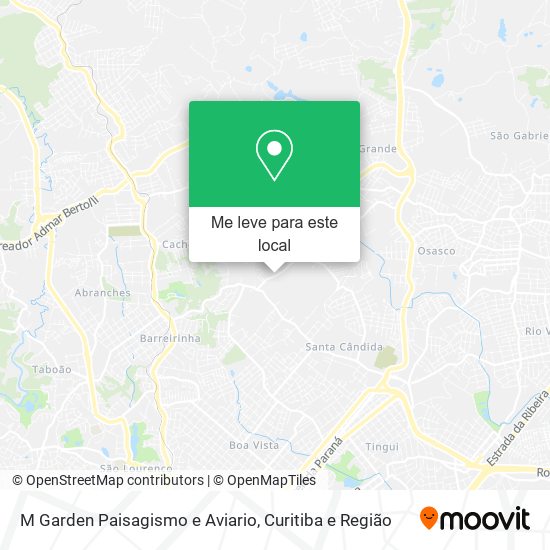 M Garden Paisagismo e Aviario mapa
