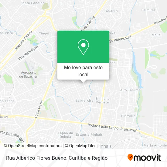 Rua Alberico Flores Bueno mapa