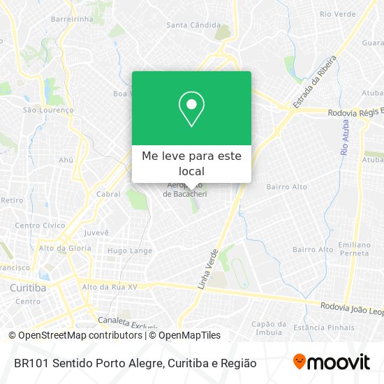 BR101 Sentido Porto Alegre mapa