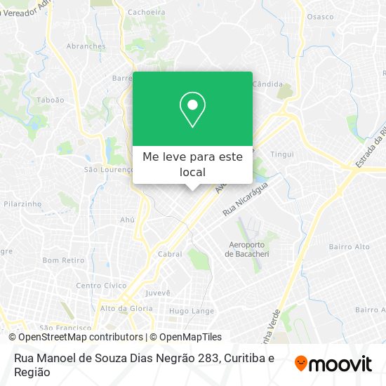 Rua Manoel de Souza Dias Negrão 283 mapa