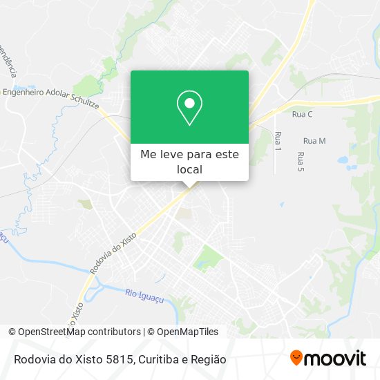 Rodovia do Xisto 5815 mapa