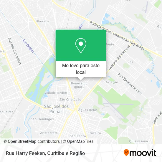 Rua Harry Feeken mapa