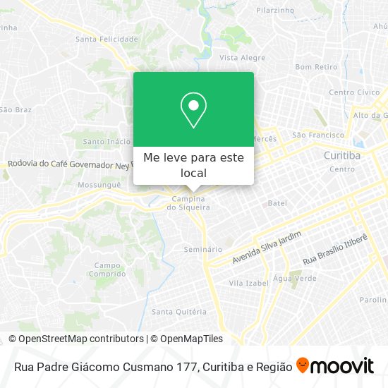 Rua Padre Giácomo Cusmano 177 mapa