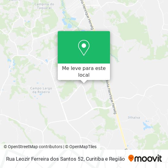 Rua Leozir Ferreira dos Santos 52 mapa