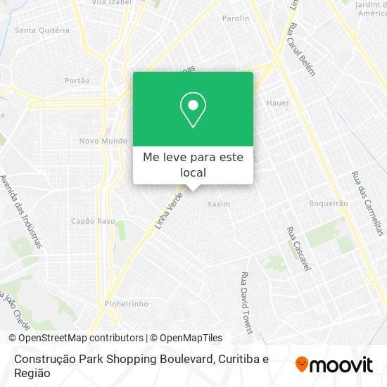 Construção Park Shopping Boulevard mapa