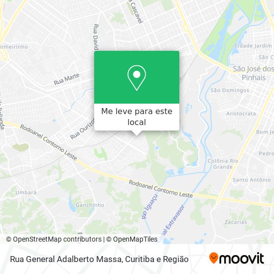 Rua General Adalberto Massa mapa