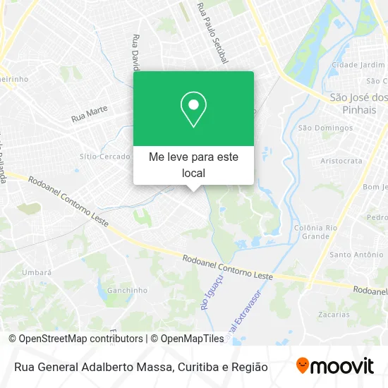 Rua General Adalberto Massa mapa