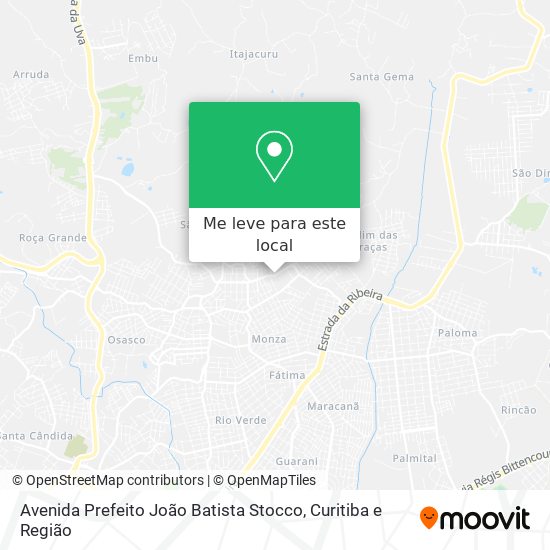 Avenida Prefeito João Batista Stocco mapa