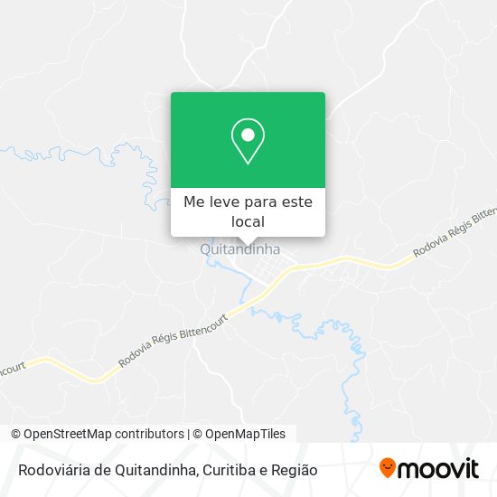 Rodoviária de Quitandinha mapa
