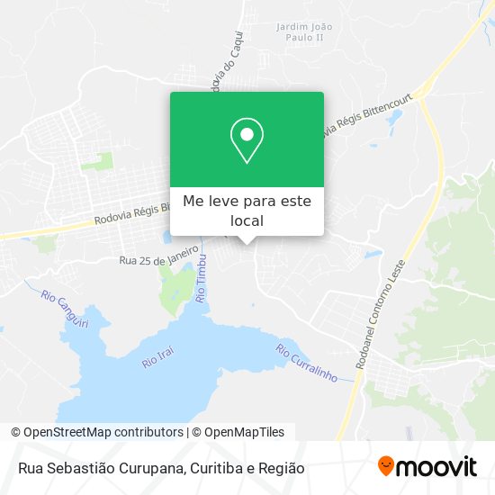 Rua Sebastião Curupana mapa
