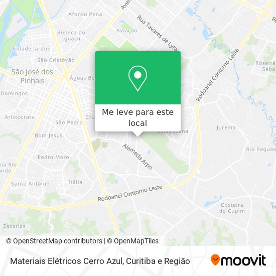 Materiais Elétricos Cerro Azul mapa