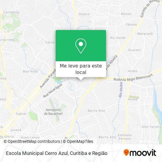 Escola Municipal Cerro Azul mapa