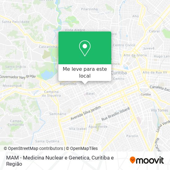 MAM - Medicina Nuclear e Genetica mapa