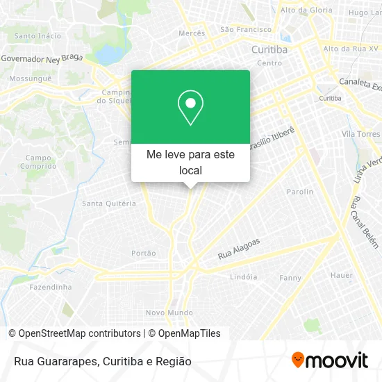 Rua Guararapes mapa