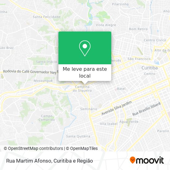 Rua Martim Afonso mapa